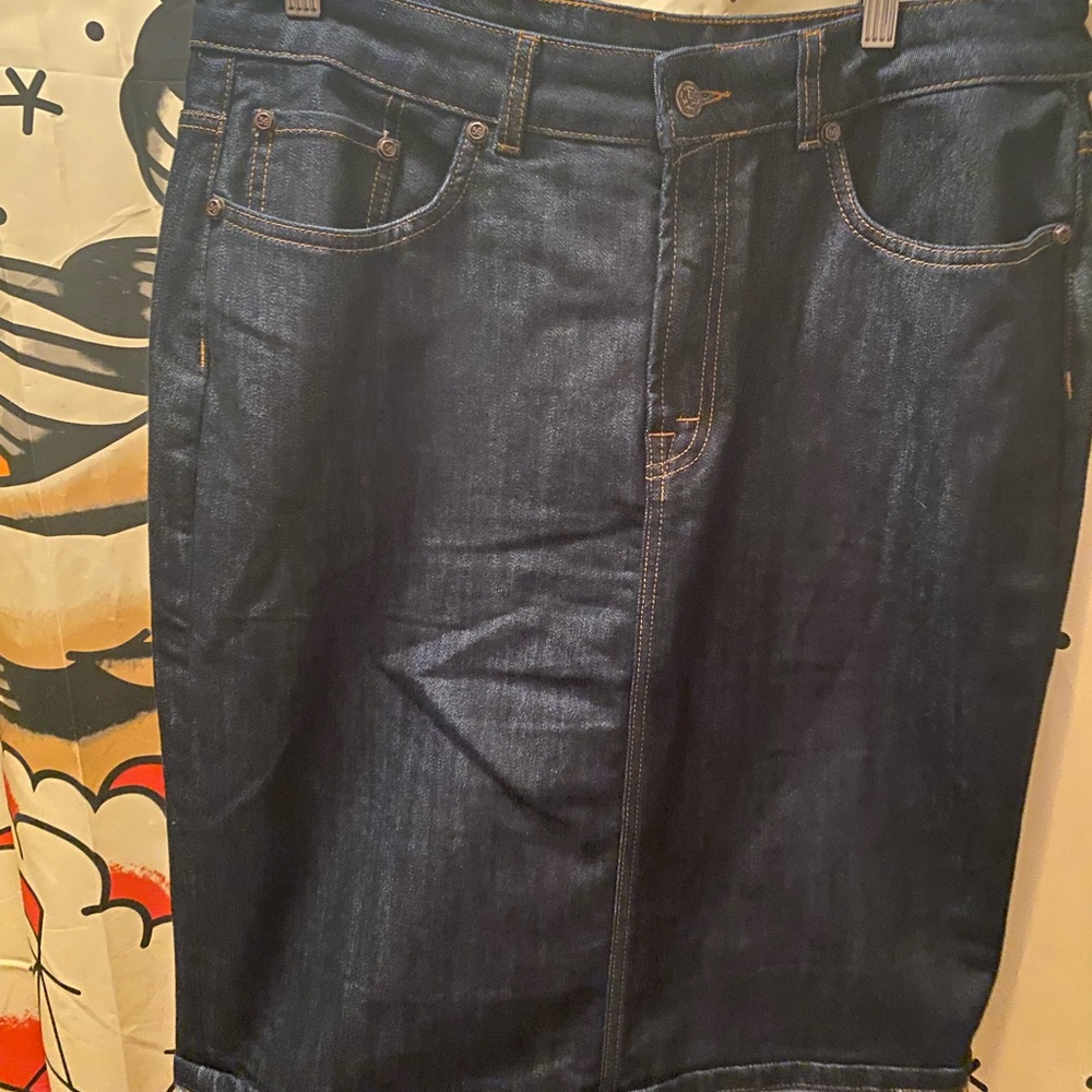 Denim Skirt by Rumble 59 out of Germany.  Rockabilly goodness!